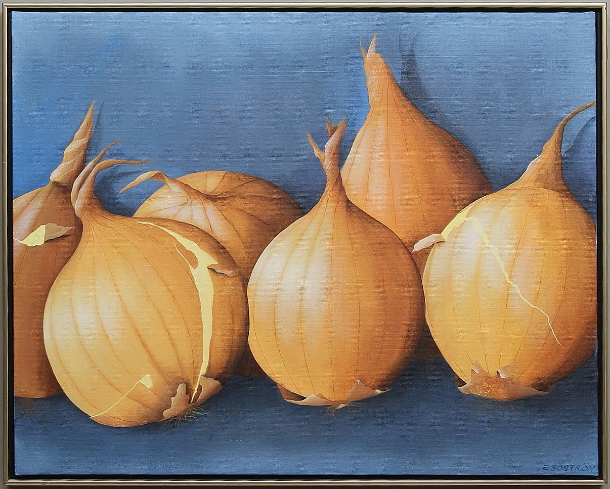 EVA BOSTRÖM. Olja på duk, signerad.