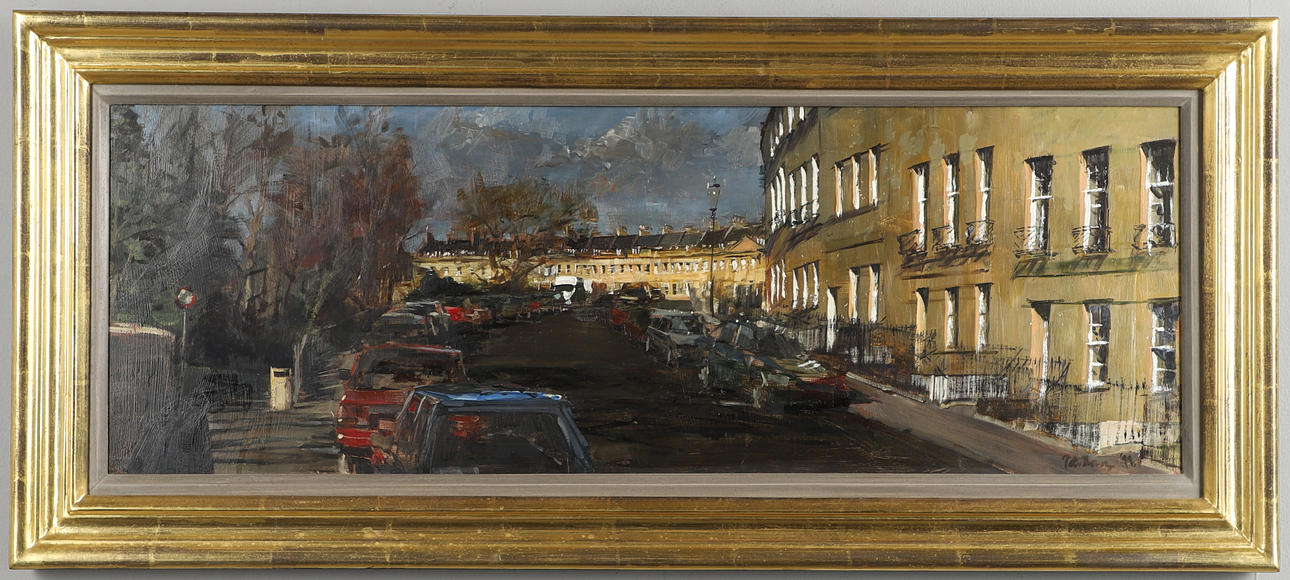 PETER BROWN (B.1967). LANSDOWN PLACE EAST AND LANSDOWN CRESCENT, BATH.