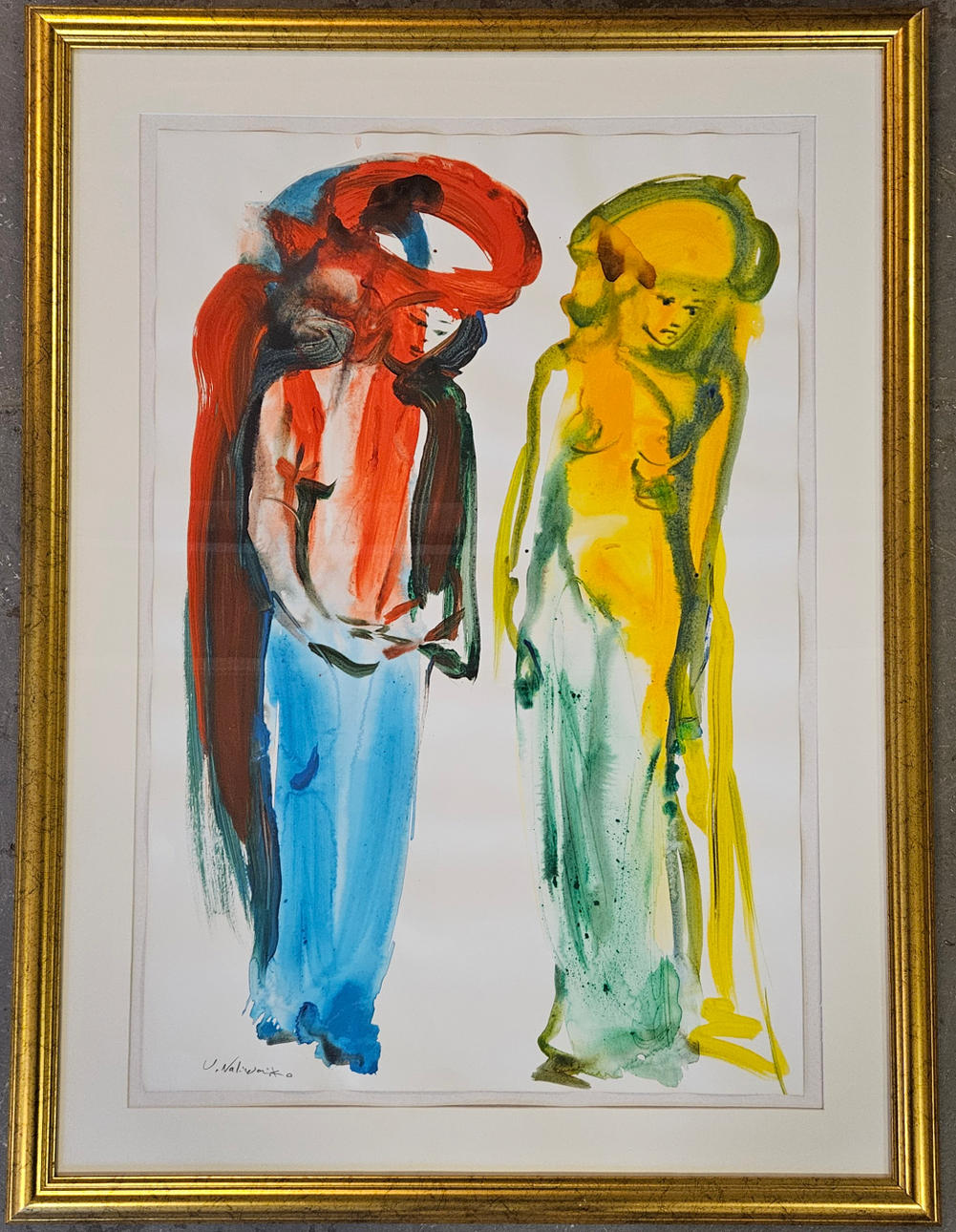 JAN NALIWAJKO. Mixed technology. Signed.