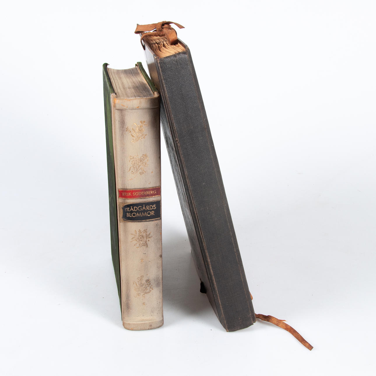 BÖCKER. Märkbok med växter samt Erik Söderberg Trädgårdsblommor.
