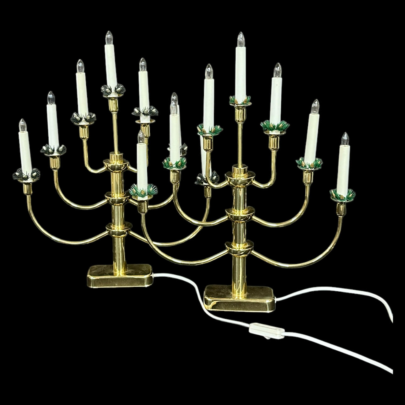 ADVENTLJUSSTAKAR, 2st, mässing, Markslöjd.