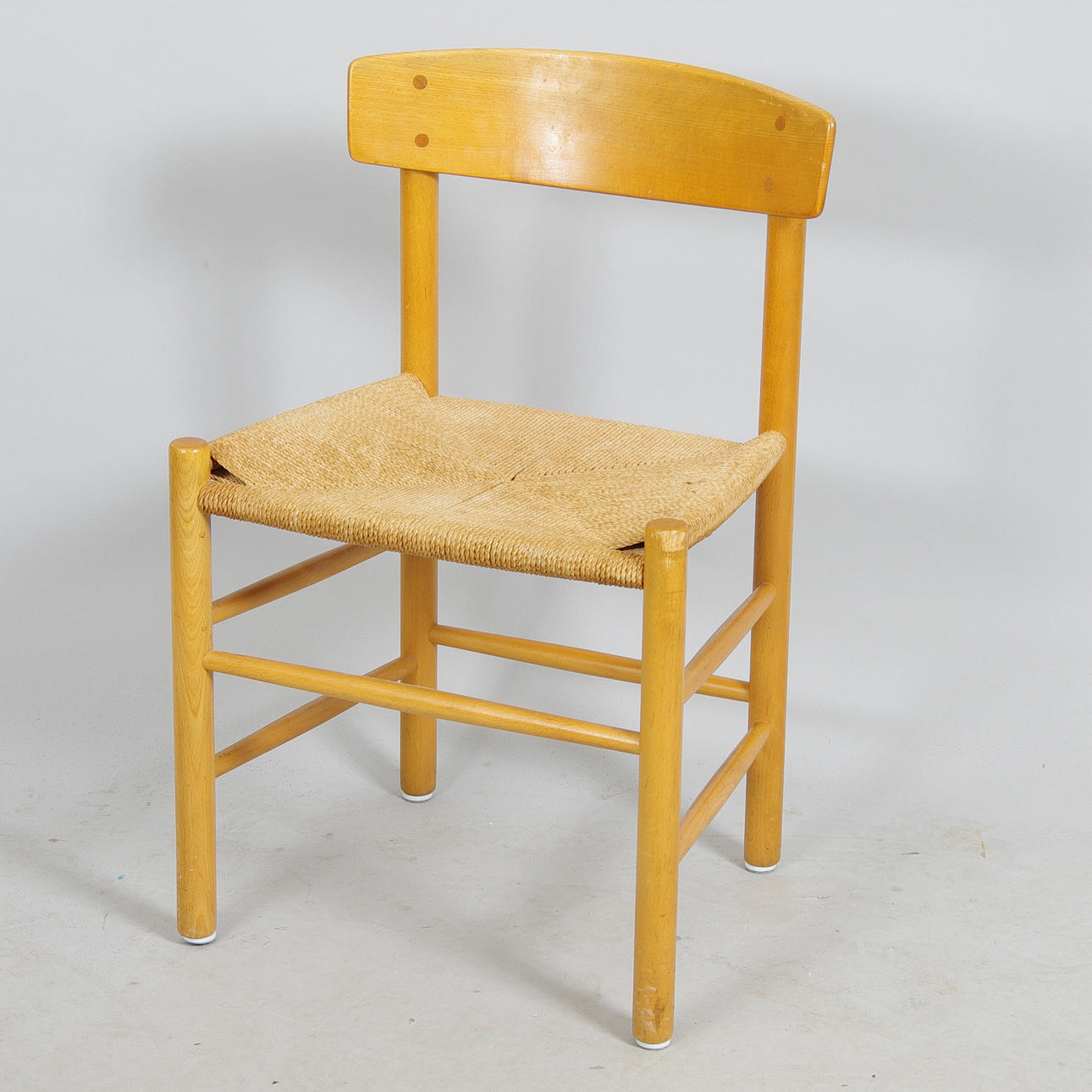 STOL, ek med flätad sits.