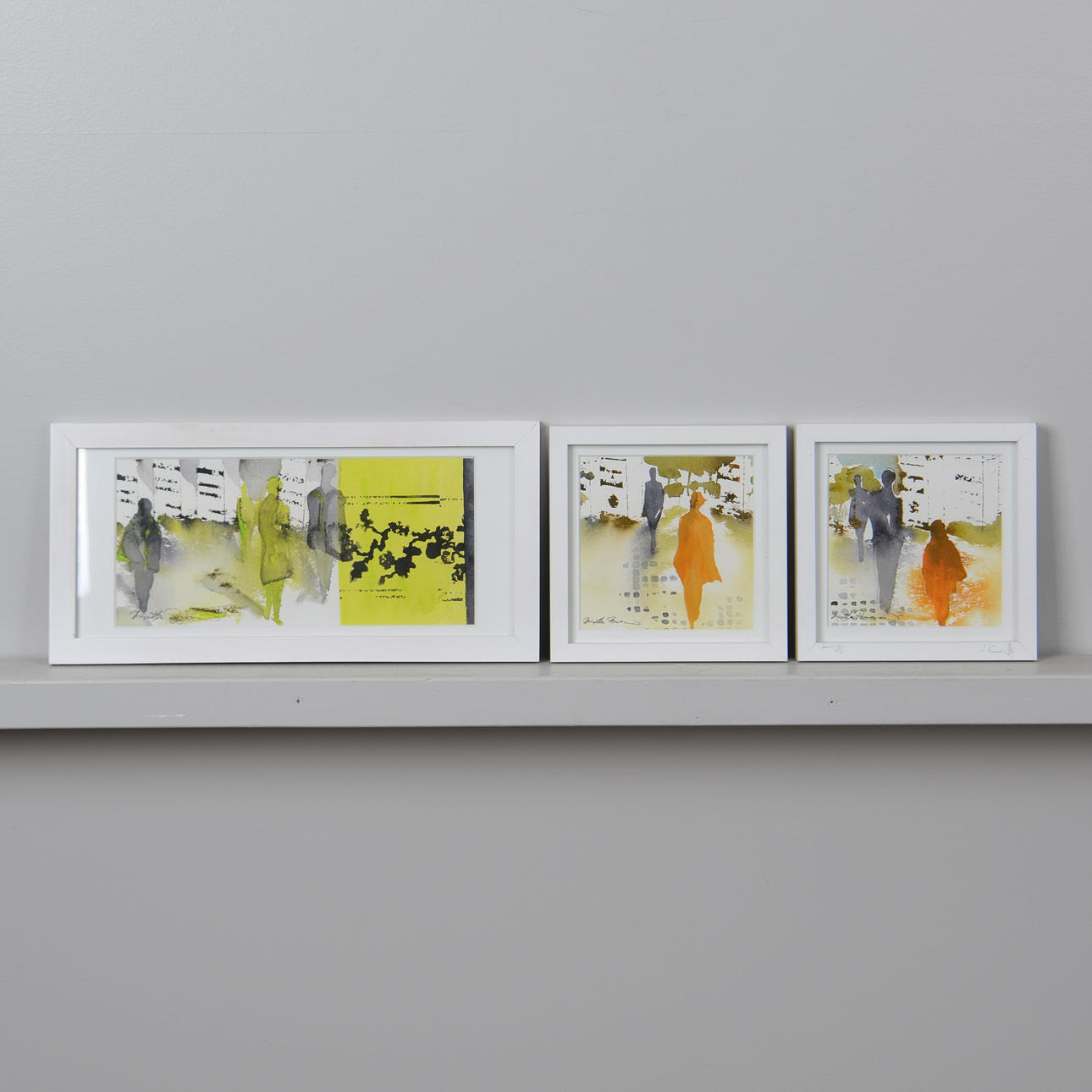 BIRGITTA PERSSON. Akvareller, 3 st, signerade.