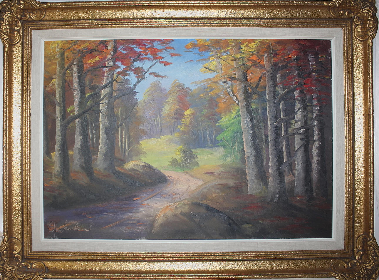 OVE LENNARS SVEDIN. olja på duk, motiv från Skåne, signerad.