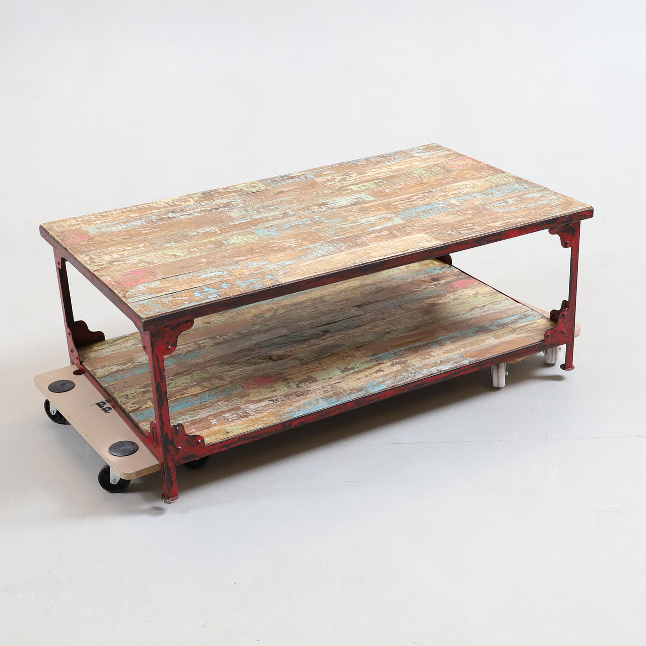 SOFFBORD, metall & trä, industristil, samtida.