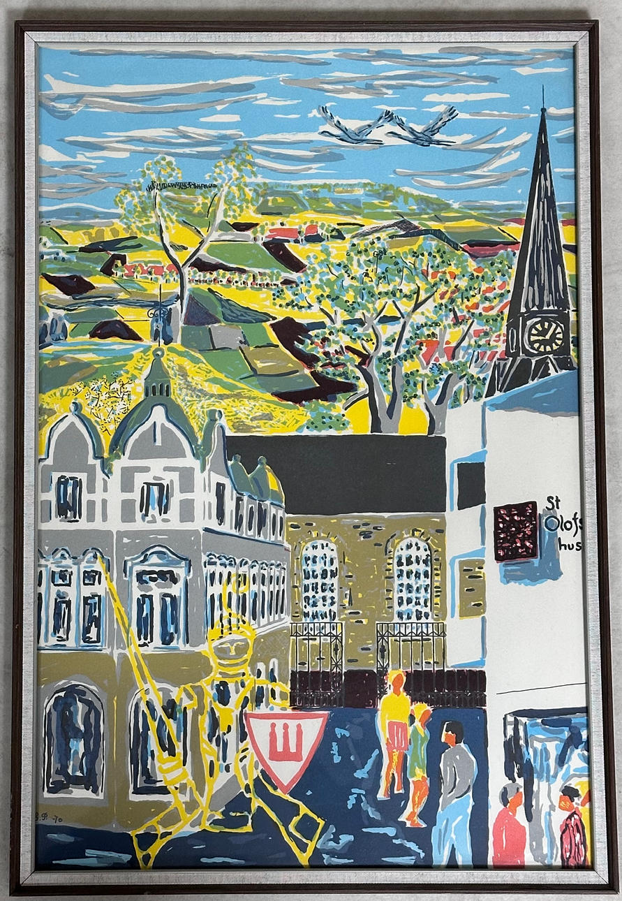 GÖSTA PETTERSSON. Original litografi.