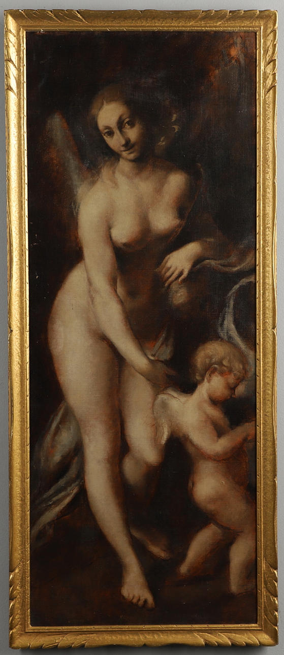 JOHN BROMFIELD GAY-REES (1912-1965). AFTER CORREGGIO: VENUS, CUPID AND MERCURY (DETAIL).