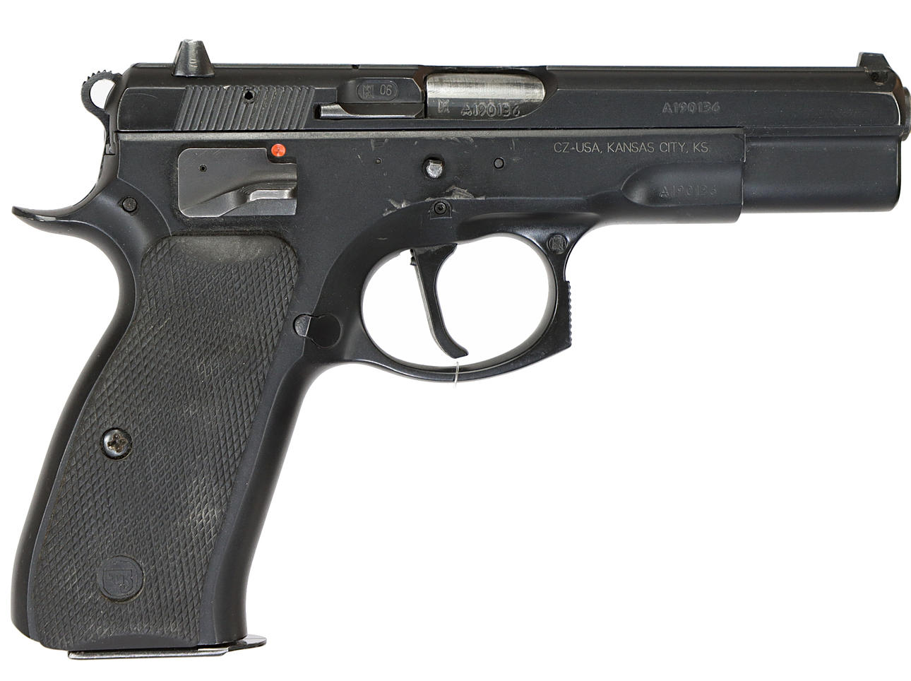 PISTOL, Semi-automatic, make CZ, model 75B SA, calibre 9x19, ref. No ...