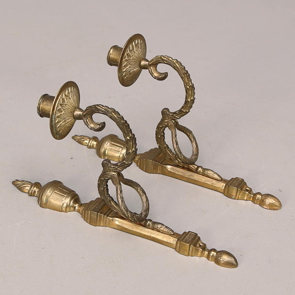 APPLIQUER, ett par, mässing, "Törne", 1700-tals serien, IKEA.