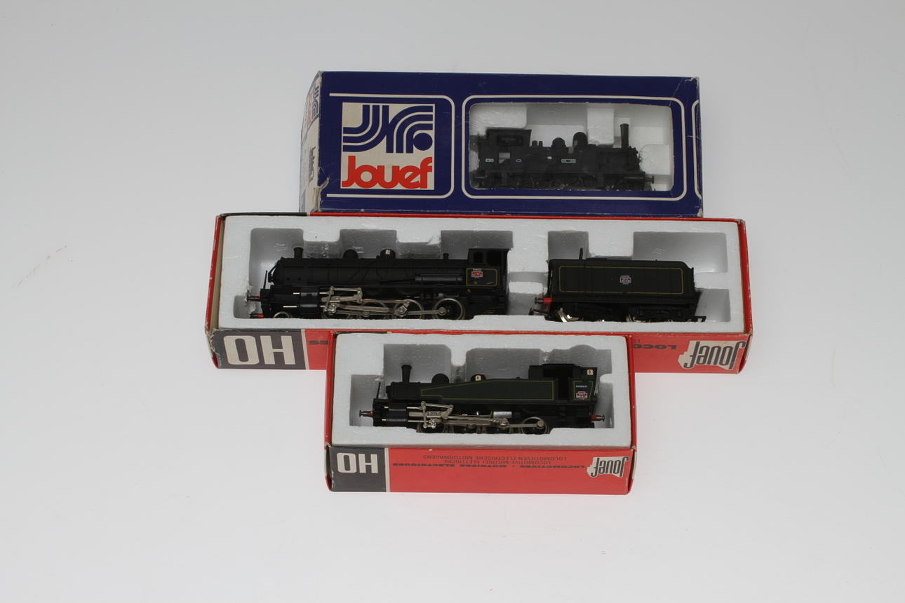 MODELLTÅG JOUEF 3 ånglok 8282, 8292 och 8295 i originalkartonger.