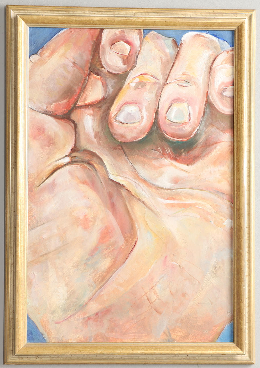 BOO SAVILLE (B.1980). LEFT PALM.