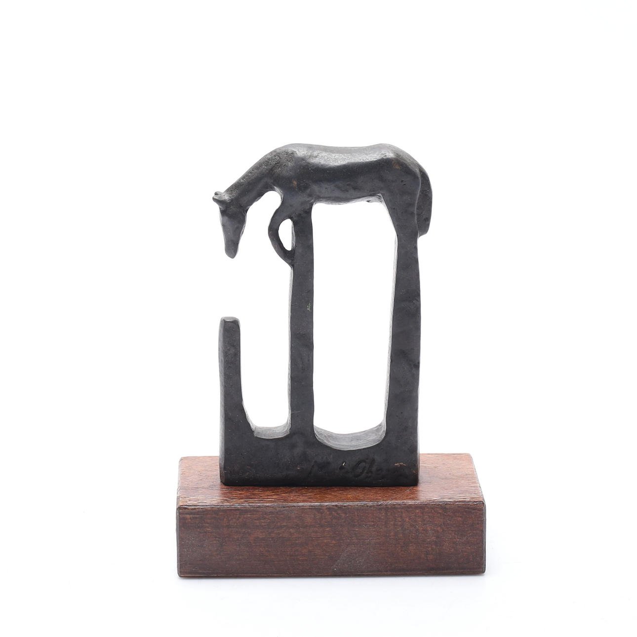 MATS ÅBERG. “Mirroring”. Sculpture, bronze, signed Mats Åberg.