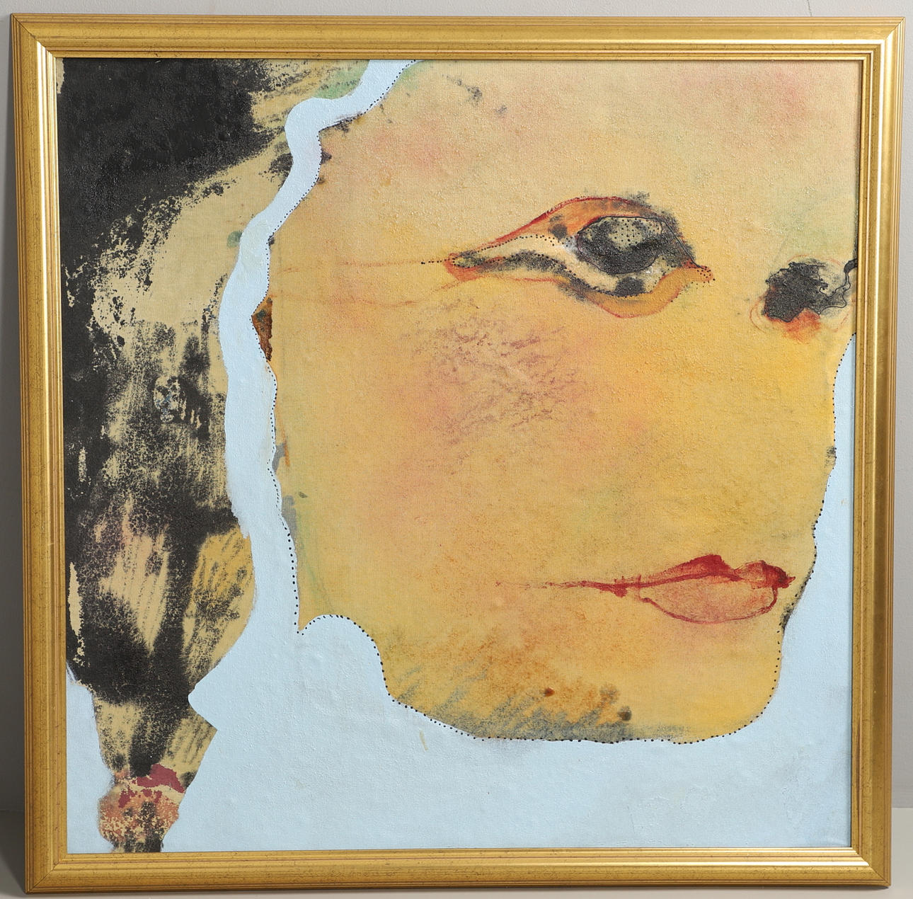 BOO SAVILLE (B.1980). FACE WITH PONYTAIL.