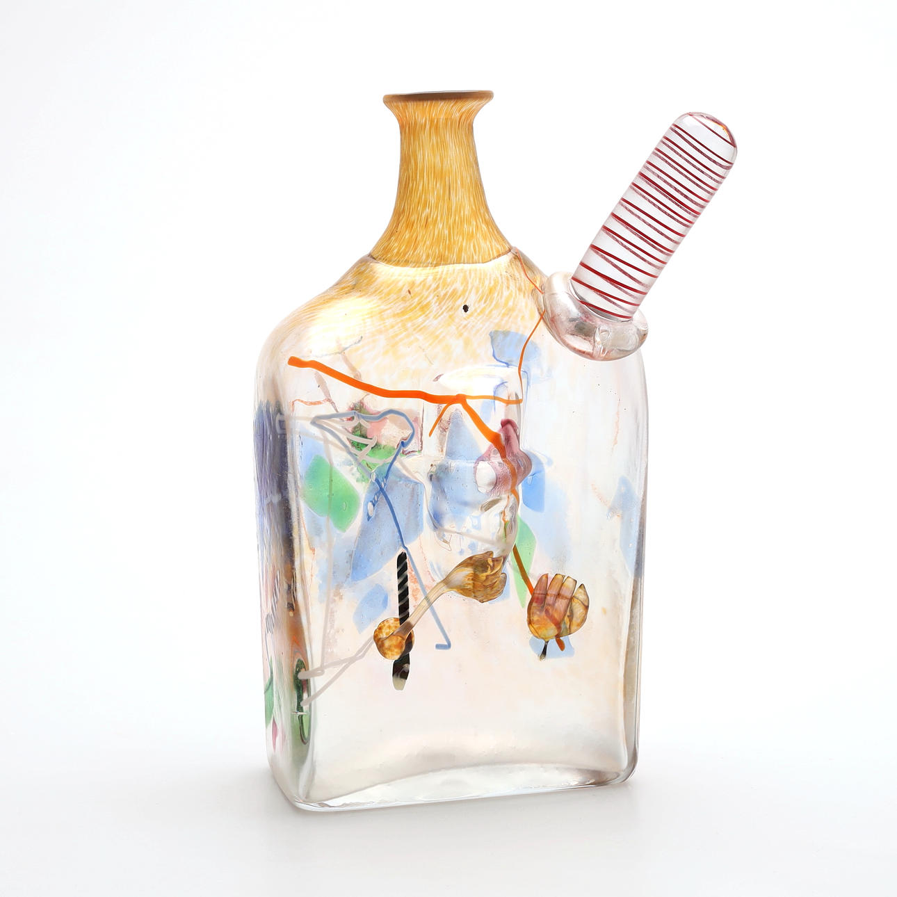 BERTIL VALLIEN. A glass vase/bottle, Åfors, signed, 1980s. Glass - Art ...