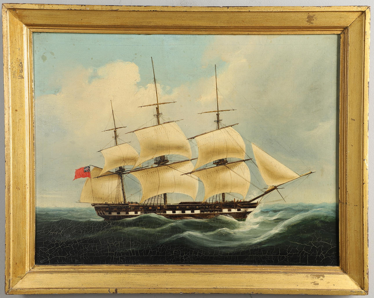 FOLLOWER OF WILLIAM JOHN HUGGINS (1781-1845). THE EAST INDIAMAN `CASTLE HUNTLY`.