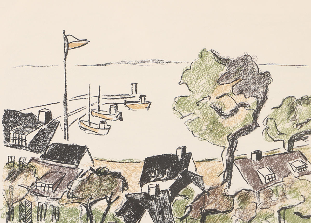 SVEN BJÖRK. “Arild”, lithograph in colours, signed 31/450.