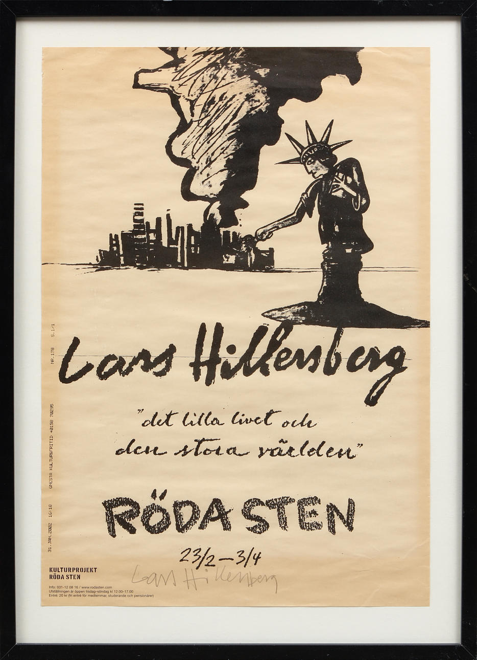 LARS  HILLERSBERG. Exhibition posters, 2 pieces.