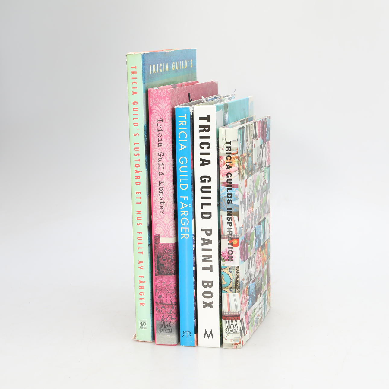 TRICIA GUILD, COFFEE TABLE BOOKS, 5 pcs.