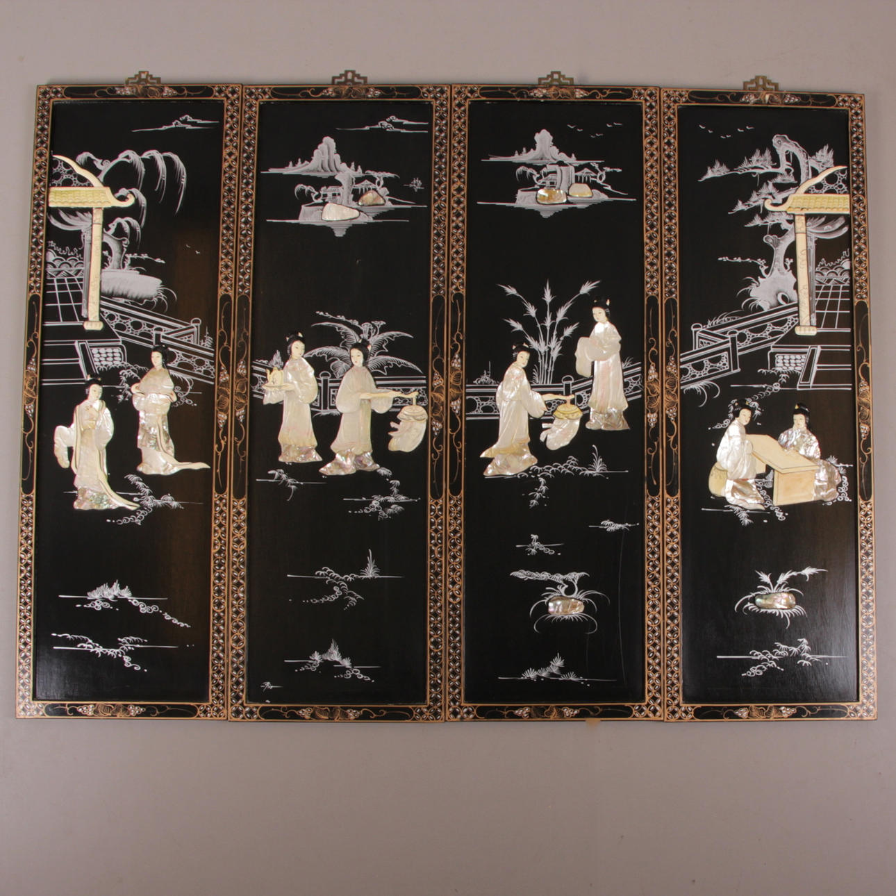 TAVLOR, 4 st. Reliefmotiv, Kina, 1900-tal.