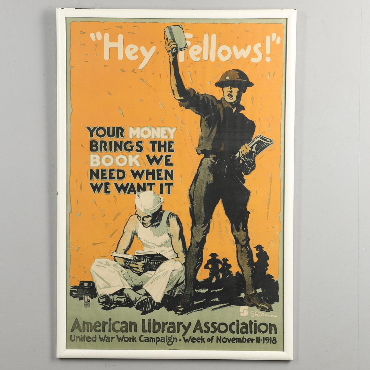 A FIRST WORLD WAR AMERICAN LIBRARY ASSOCIATION POSTER.