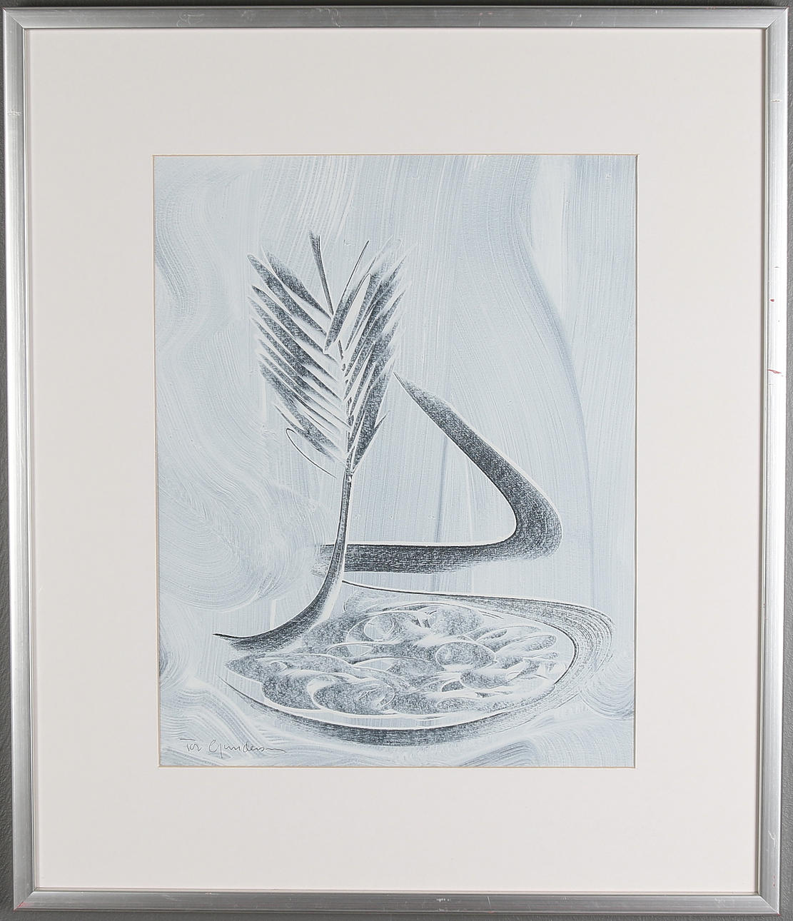 TOR GUNDERSEN. Gouache, signerad, 1900-talets slut.