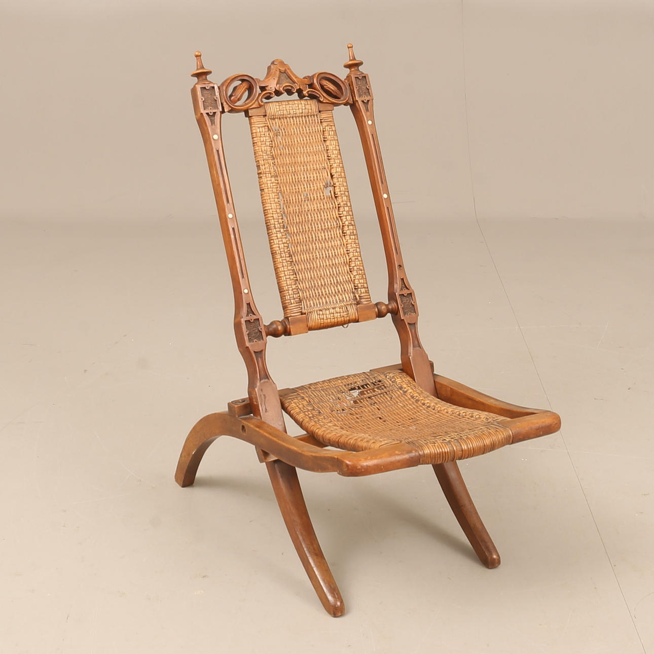 STOL, flätad, 1800-tal.