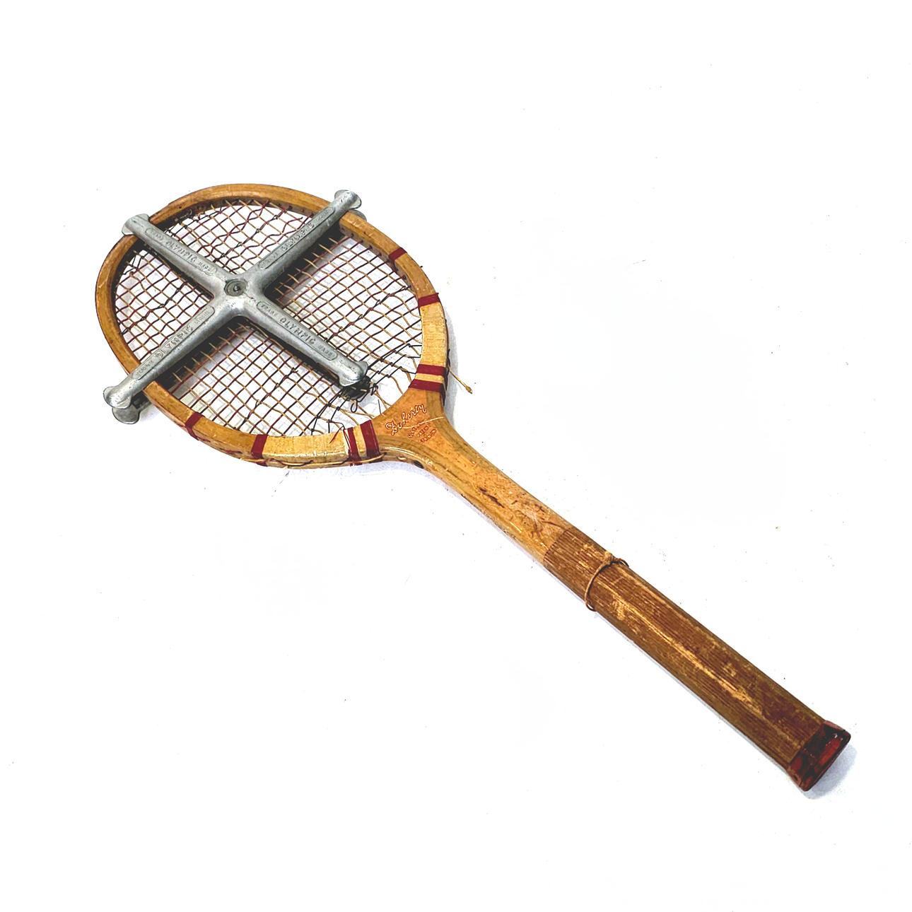 RAQUETA ANTIGUA EN MADERA "DUHERTY".