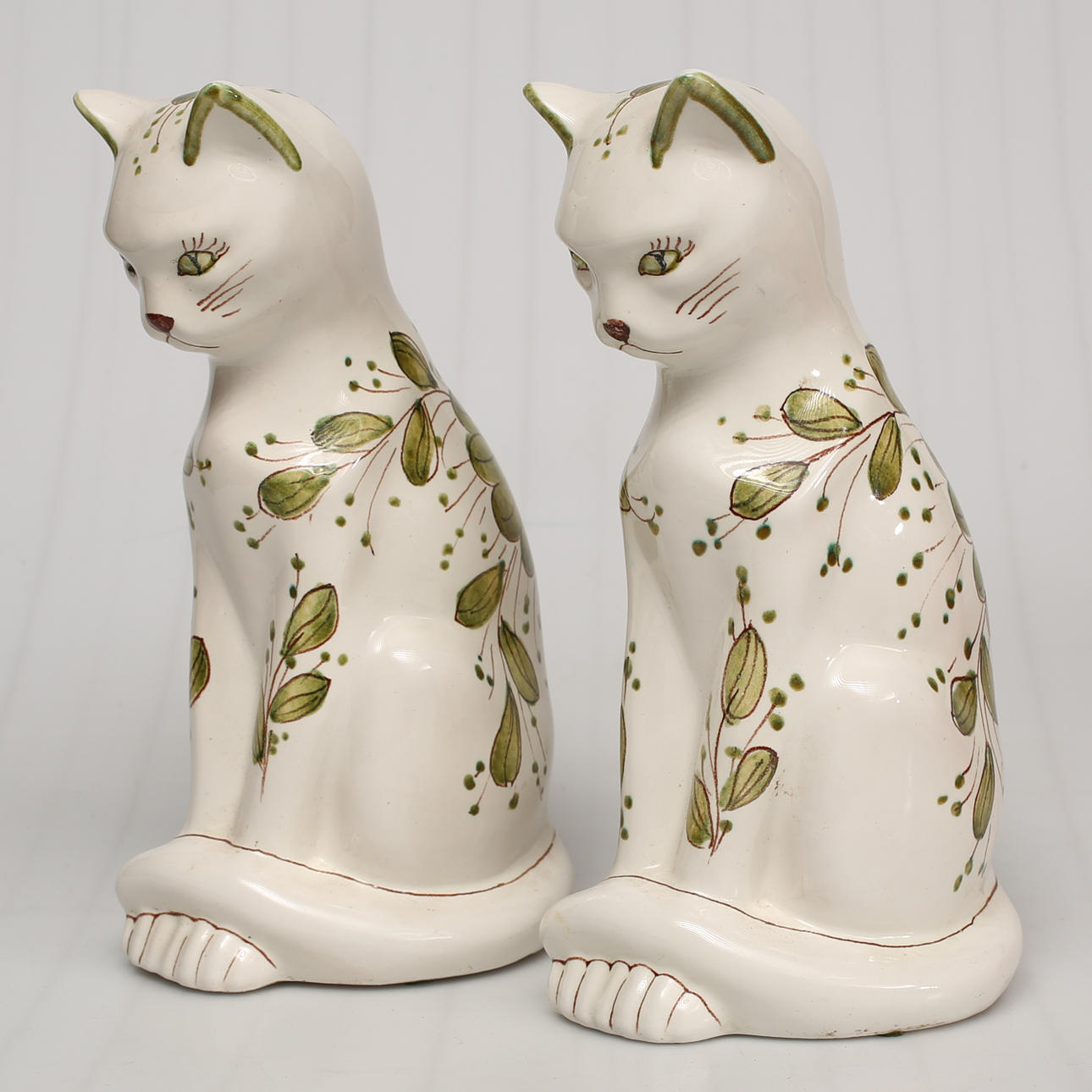 FIGUREN, Katzen, Keramik, Italien. ein Paar.