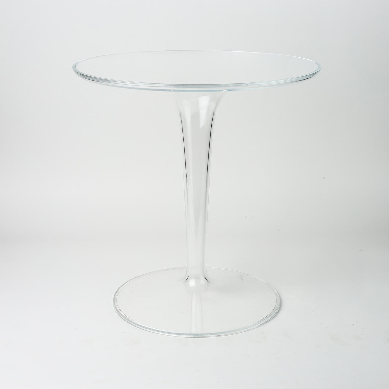 PHILIPPE STARCK. Side table, “Tip Top”, transparent acrylic, for Kartell. 2000s.