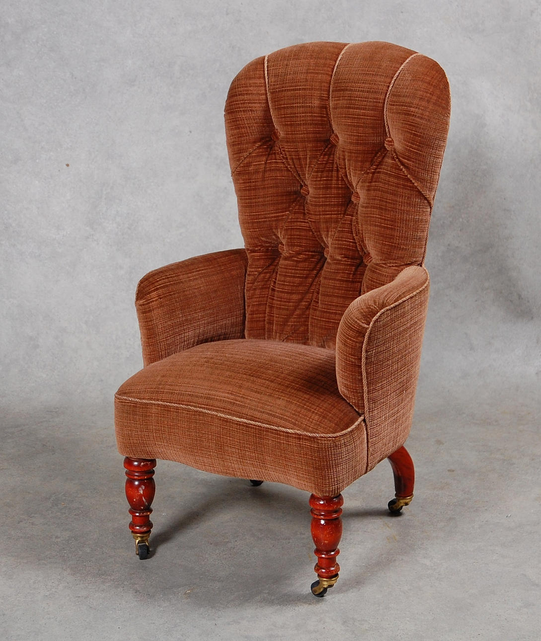 BARNFÅTÖLJ, på hjultrissor, 18-1900-tal.