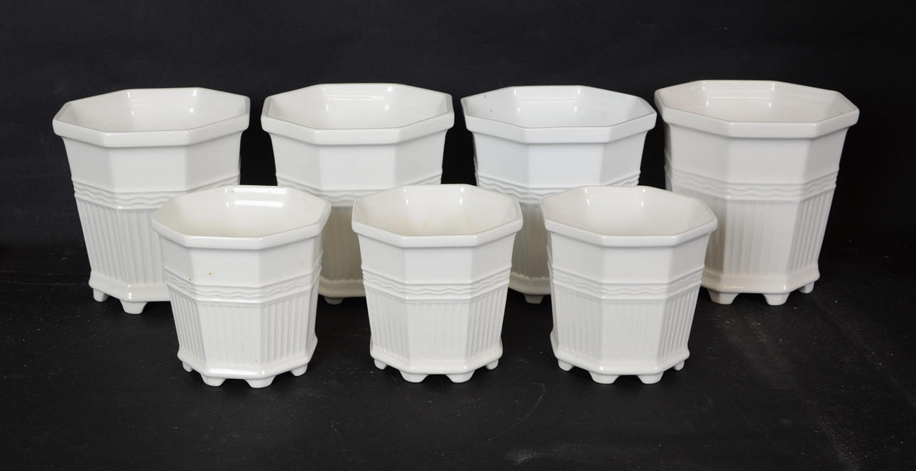 YTTERFODER, 7 stycken, Prins Eugene, Waldemars Udde, Gustavsberg.