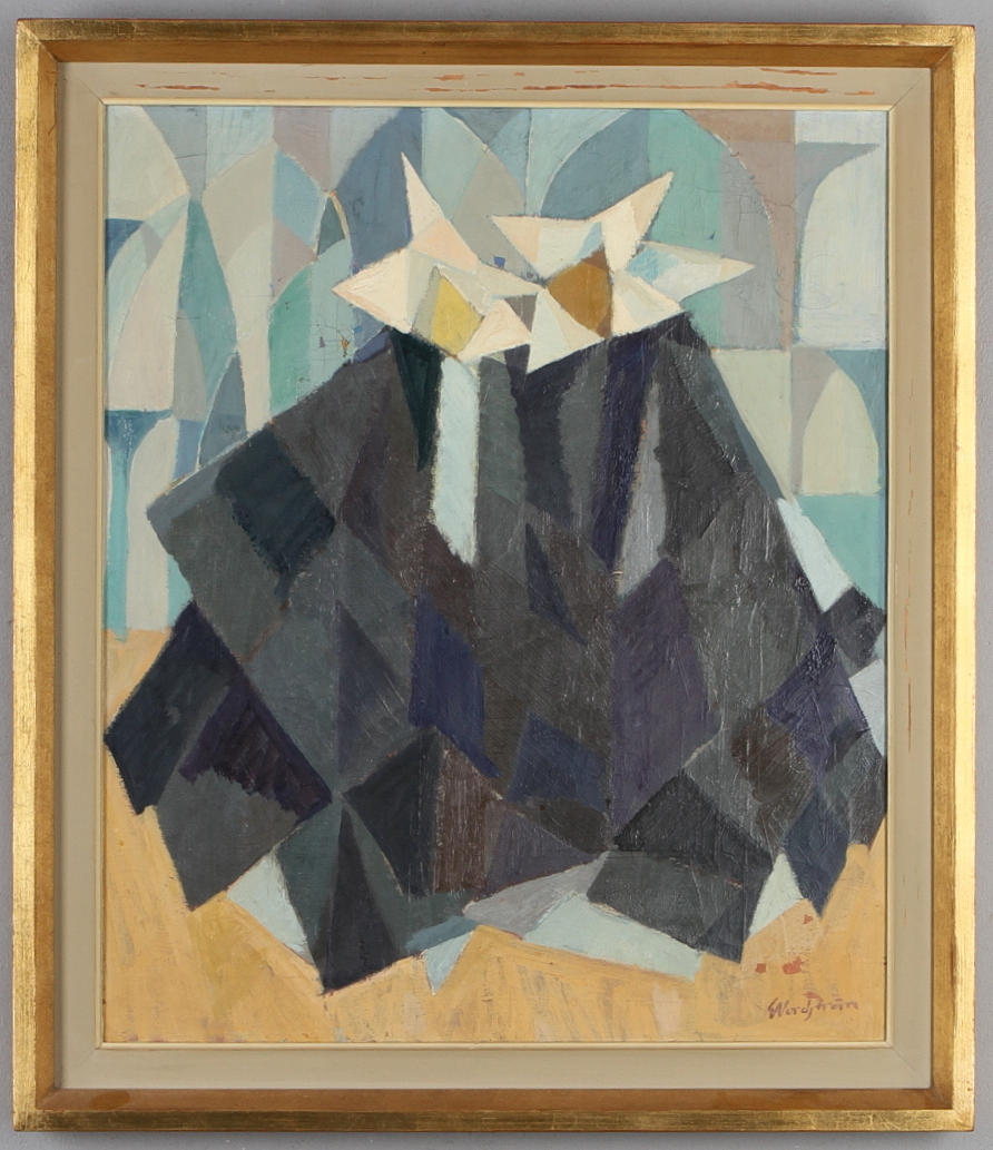 GUNNAR NORDSTRÖM. Nunnor, olja på duk, signerad.