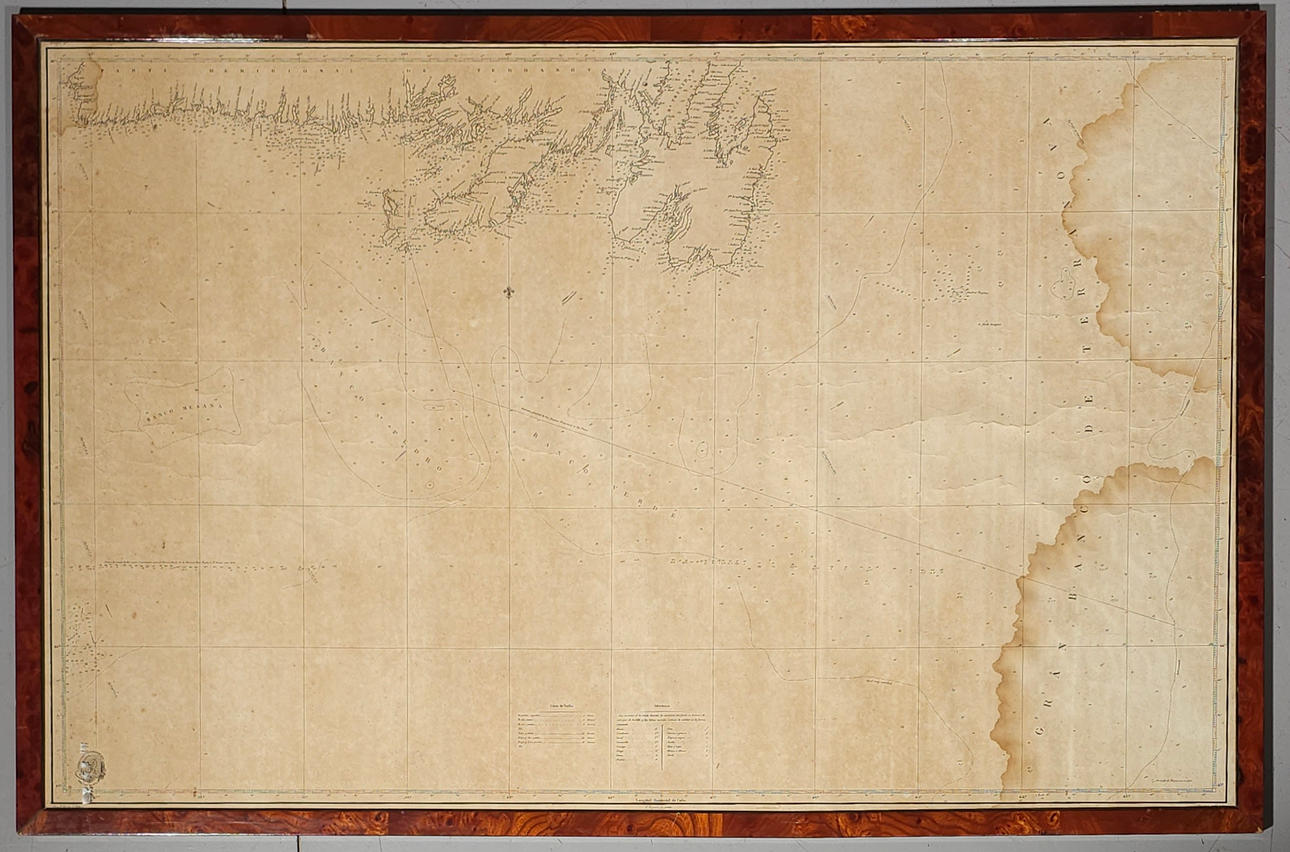 STOR NEWFOUNDLAND BANK. HYDROGRAFISK KORT.