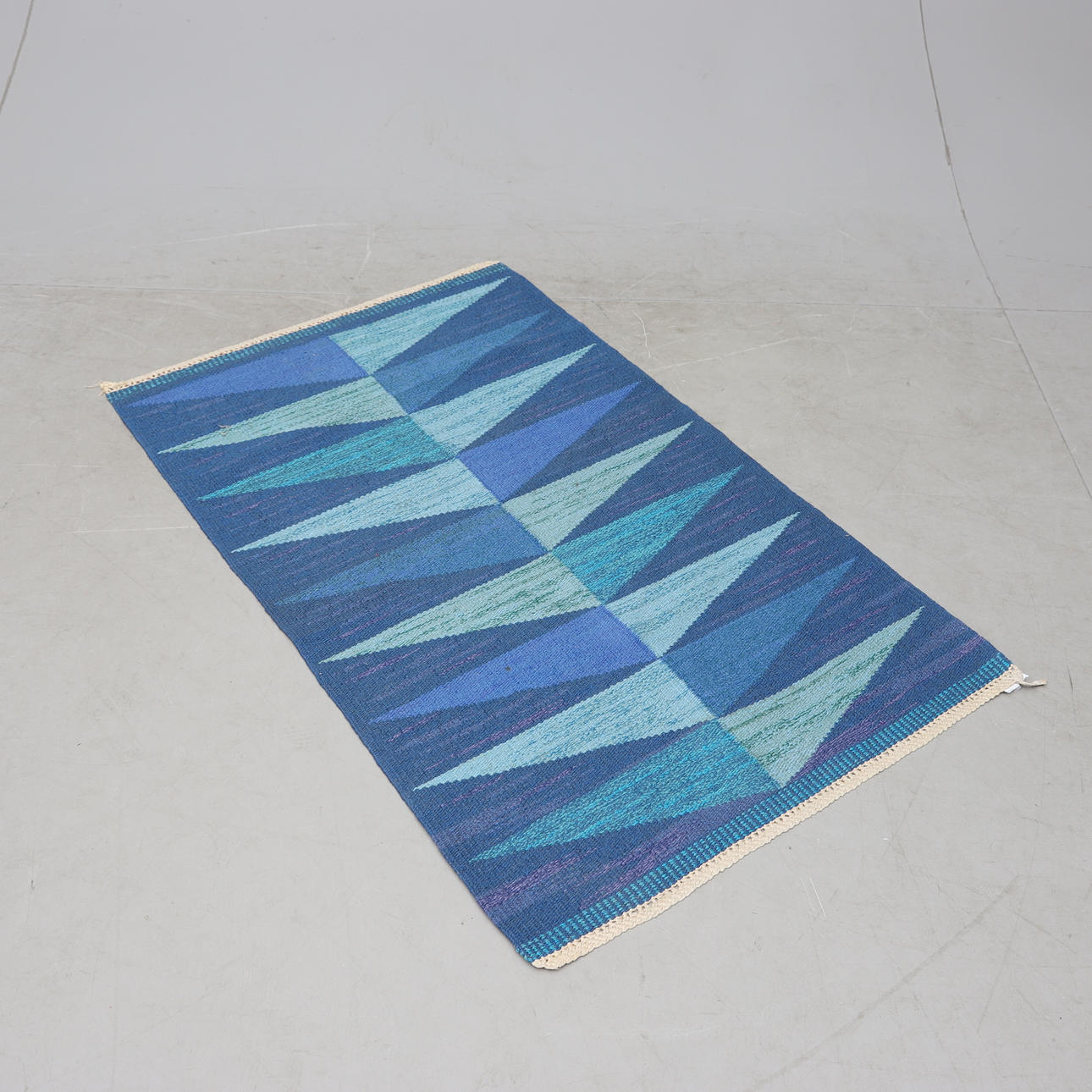 A double woven rug, 1950s/60s.