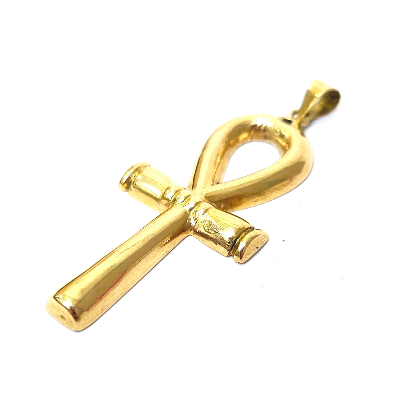 ANKH-ANHÄNGER AUS 18 KARAT GELBGOLD.