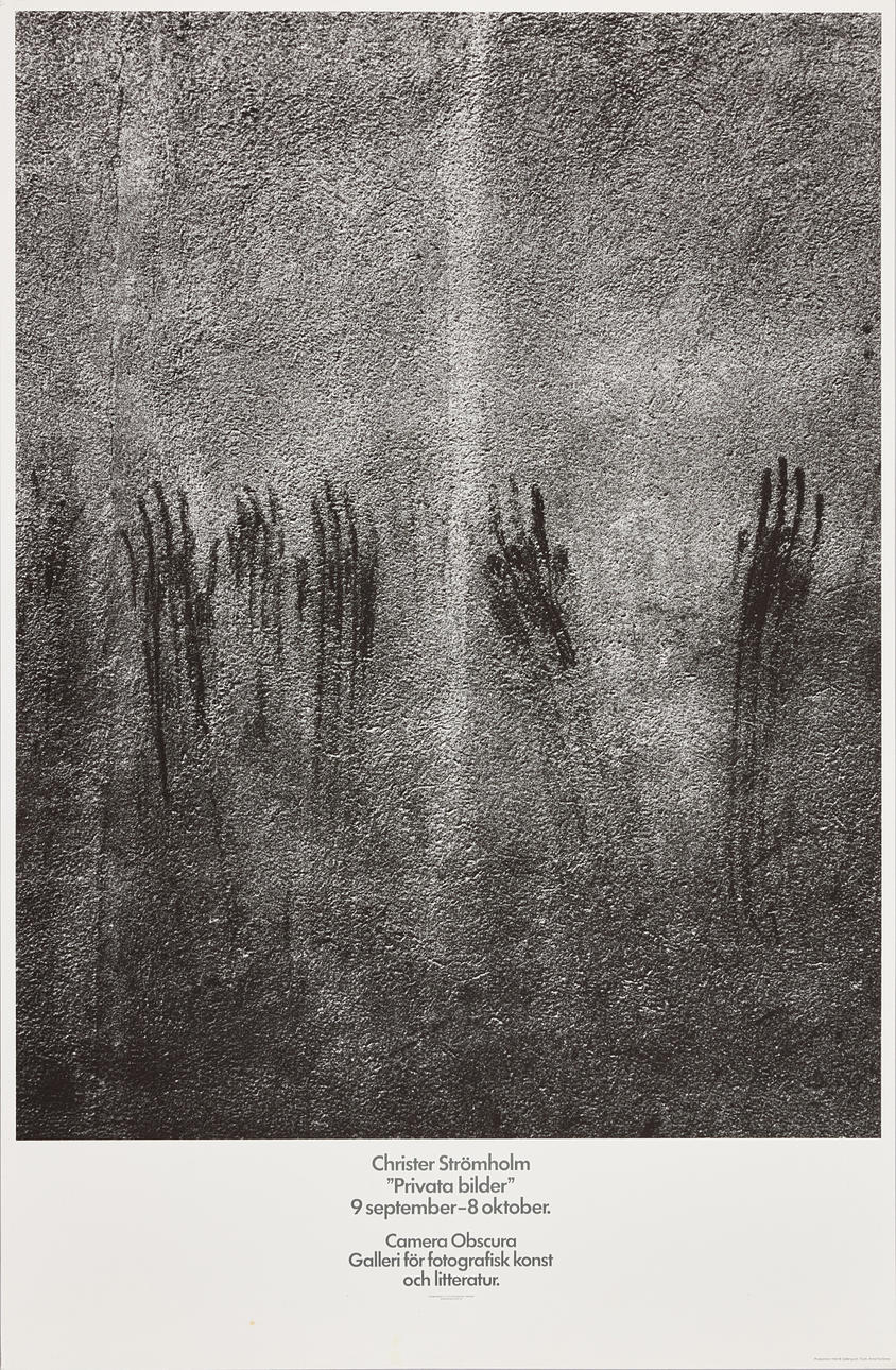 CHRISTER STRÖMHOLM. Ausstellungsplakat.