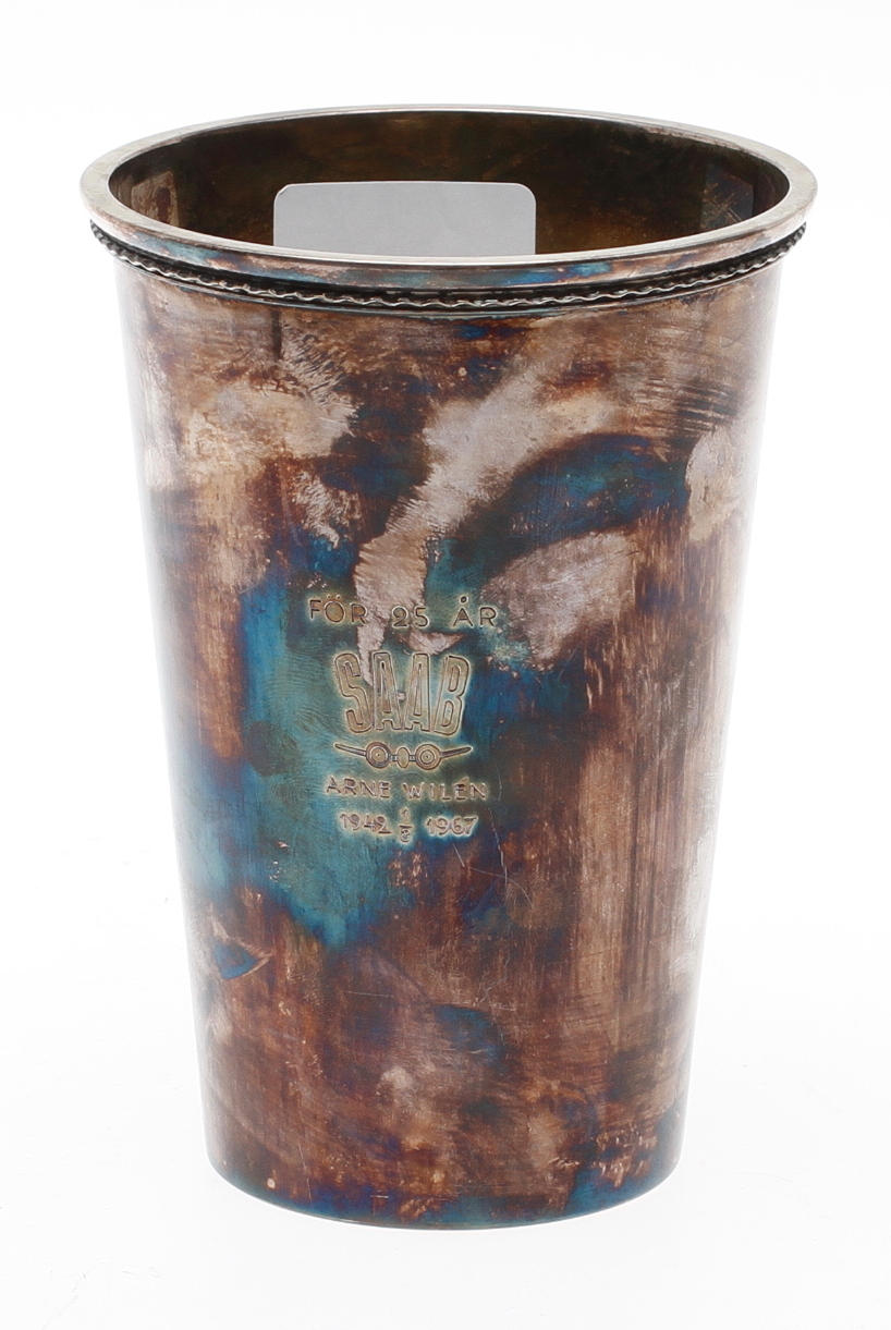 VAS, silver, S-A. Gillgren, Stockholm 1967, vikt ca 338,5 gram.