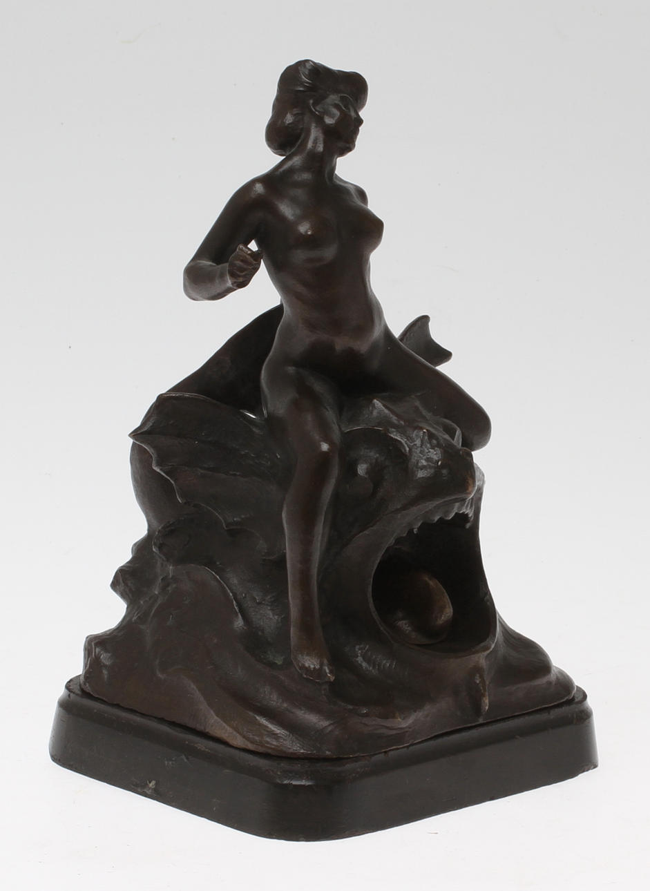 BLÄCKSTÄLL, brons, signerad Otto Strandman.