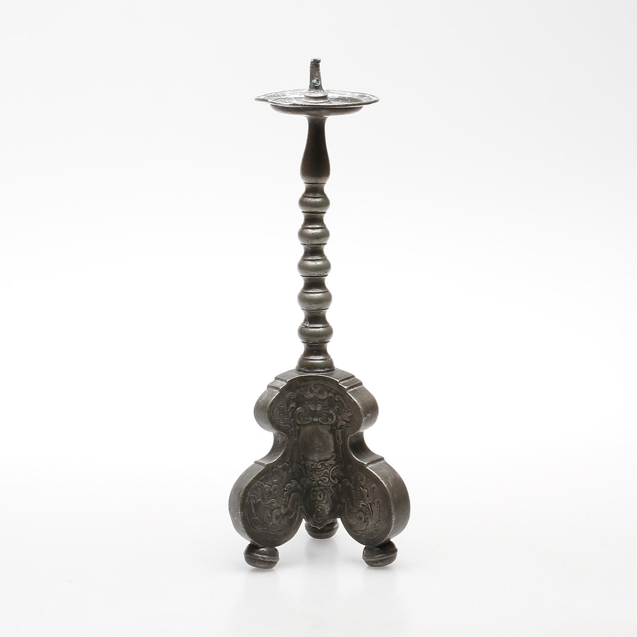 LJUSSTAKE/ALATARSTAKE, tenn, Carl August Seybol, Grossenhain, Tyskland, 1700-tal.