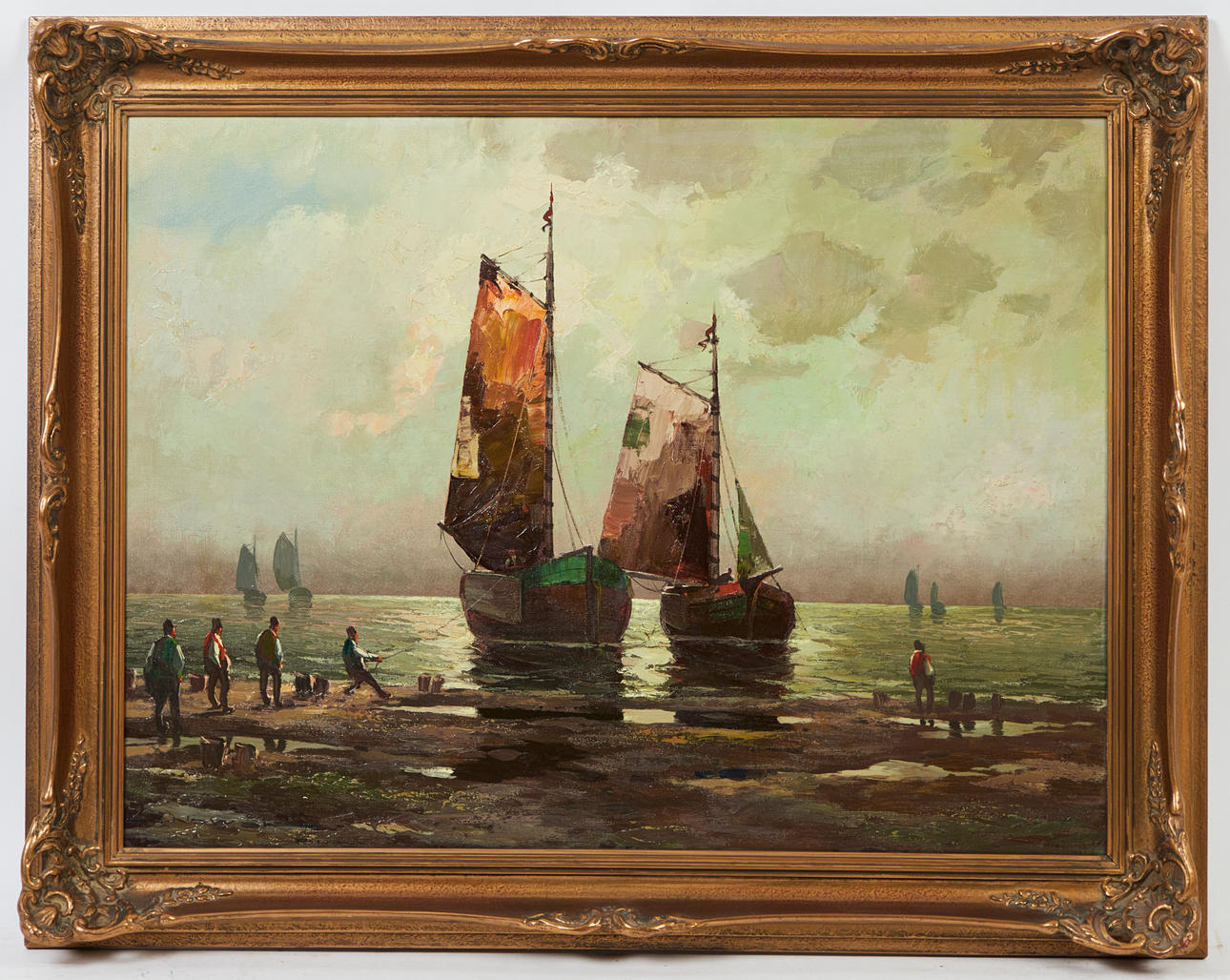 EDUARD NOWAK. Gemälde, Seestück, 20. Jahrhundert.