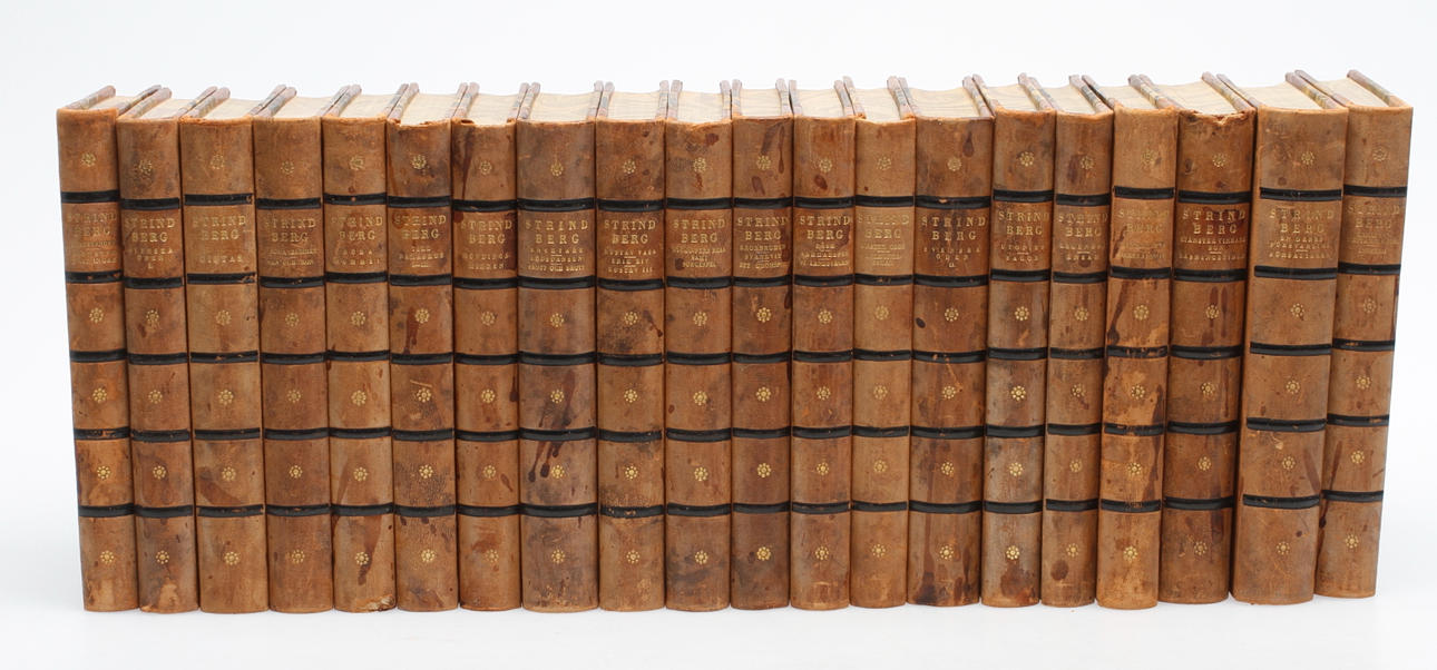 AUGUST STRINDBERG, 20 band, Bonniers 1928.