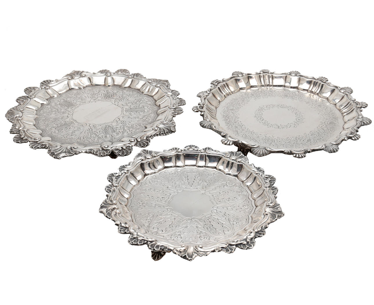 Drei Silberwürste, um 1940.