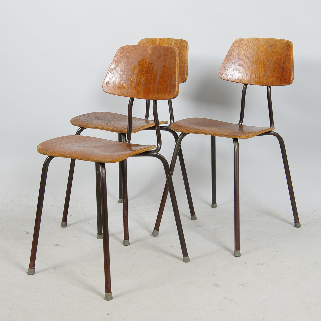STOLAR, 3 stycken, teak/metall, Tripas, AB Schaub & Co.