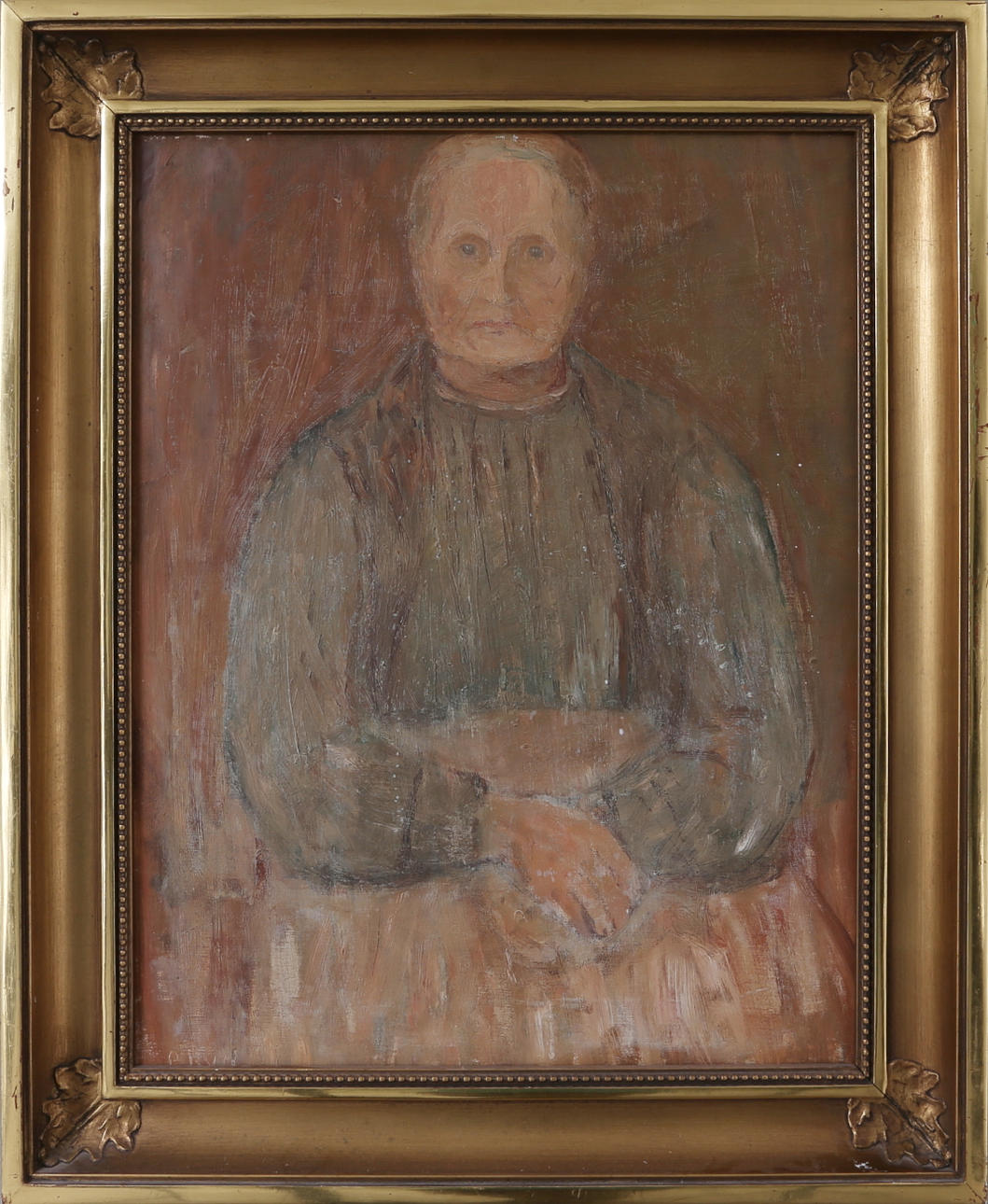 CARL RYD. Porträtt, olja på duk, signerad.