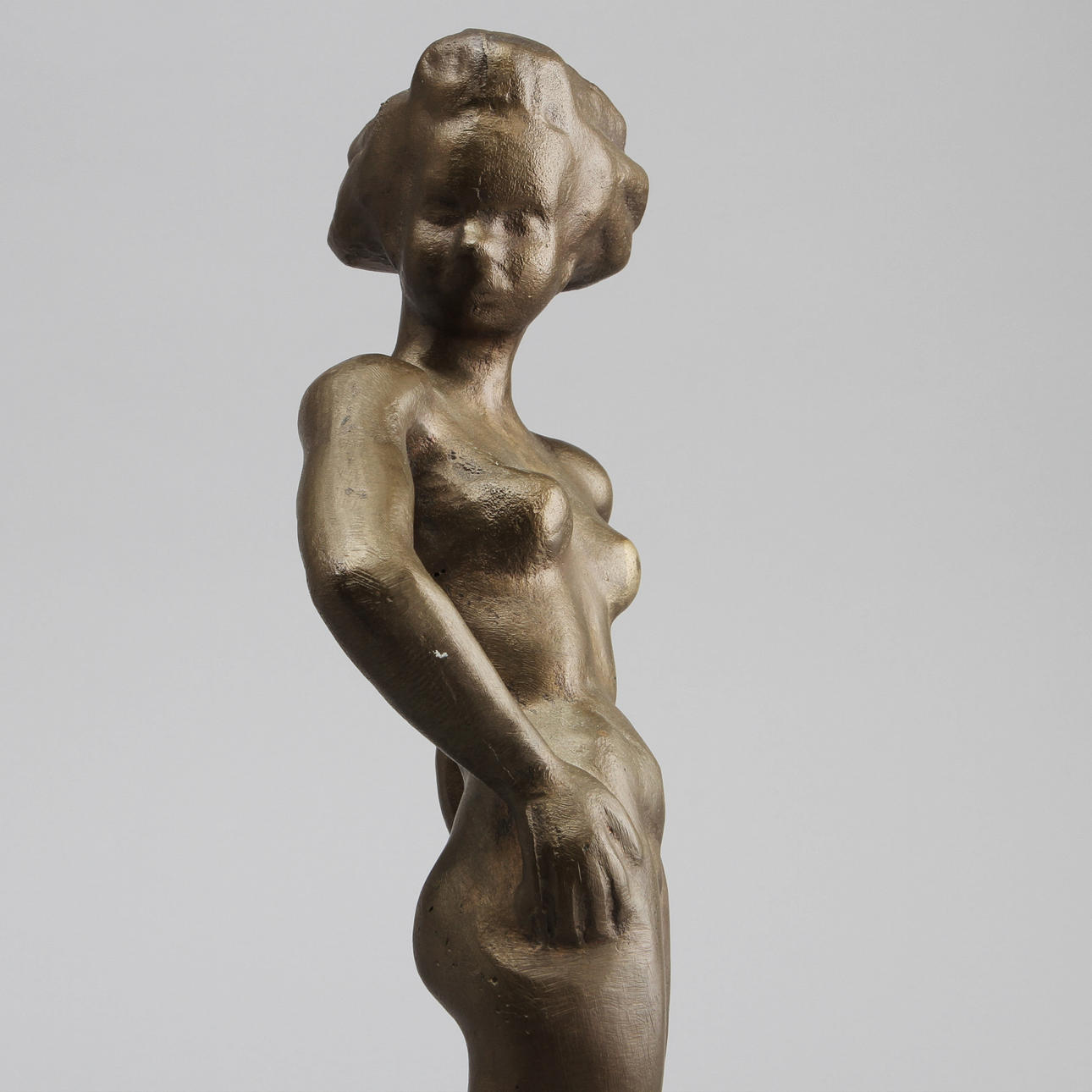 SIGGE BERGGREN. Skulptur, patinerad brons, signerad.