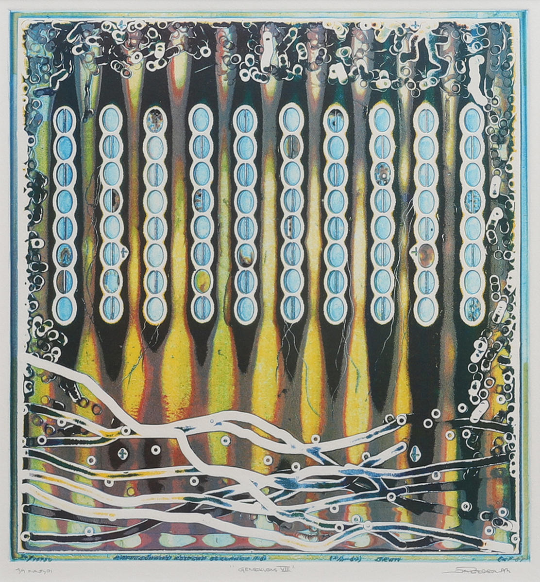 OIDENTIFIERAD KONSTNÄR. "GENSEKVENS VIII".