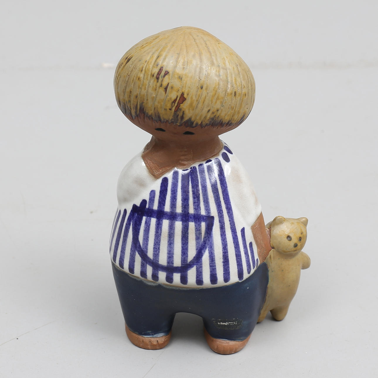 LISA LARSON. Figurin, stengods, "Malin", Gustavsberg, 1900-talets andra hälft.