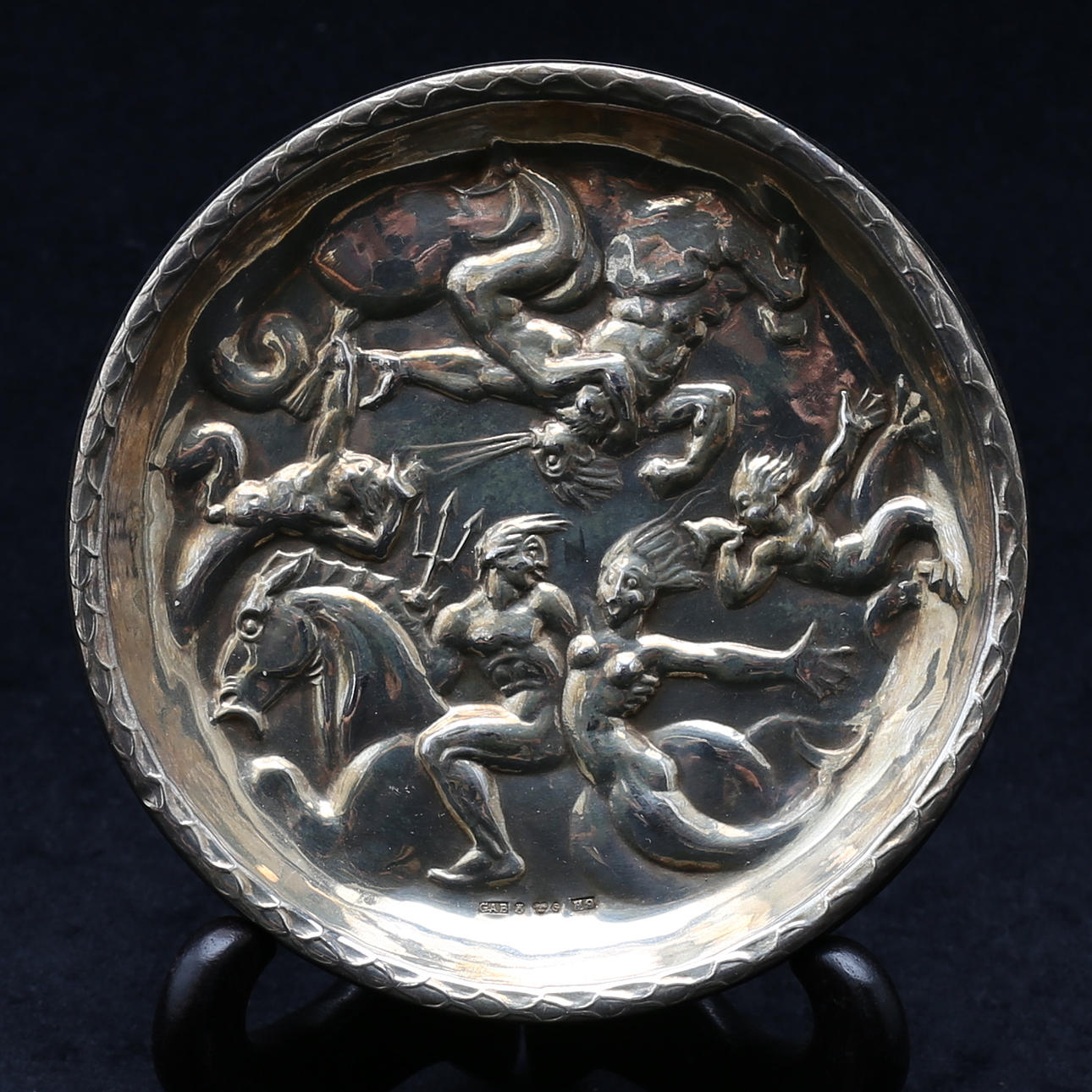 FAT silver samt backelit, GAB 1958, total vikt 110 gram.