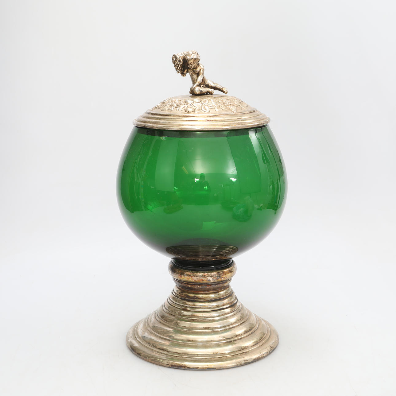 PONCHERA, cristal y metal.