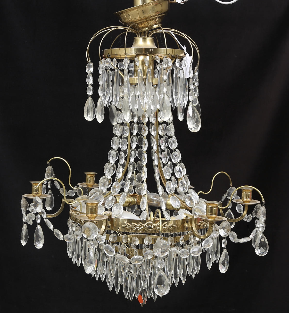 TAKKRONA, sengustaviansk stil, 1900-tal, total höjd ca. 60 cm.